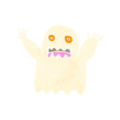 retro cartoon ghost