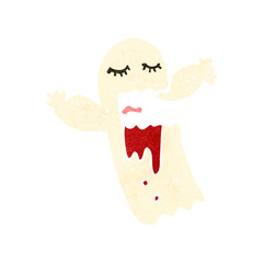 retro cartoon ghost