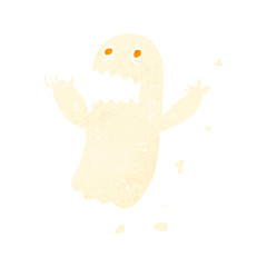 retro cartoon ghost
