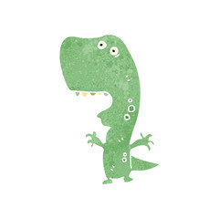 retro cartoon dinosaur