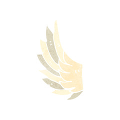 retro cartoon wing symbol