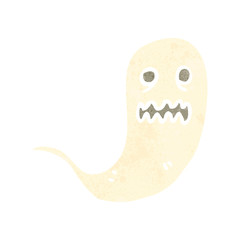 retro cartoon spooky ghost