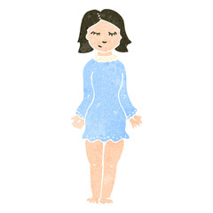 retro cartoon woman in night dress
