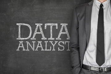Data analyst on blackboard