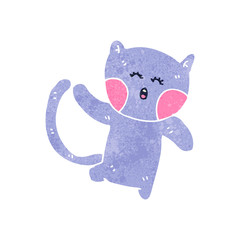 funny retro cartoon cat