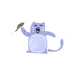 funny retro cartoon cat