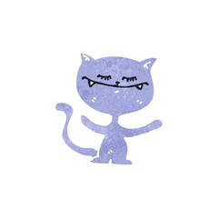 funny retro cartoon cat