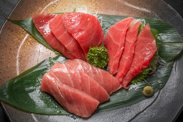 まぐろの刺身　 Sashimi Japanese food of the tuna