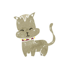 retro cartoon cute cat