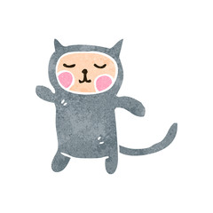 retro cartoon cat costume
