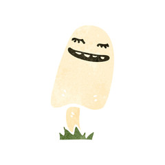 retro cartoon mushroom