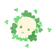 retro cartoon death cloud