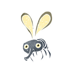 retro cartoon fly