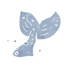retro cartoon whale tail