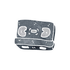 retro cartoon cassette tape