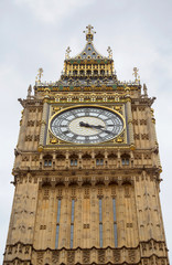 Fototapeta na wymiar Big Ben clock tower in London Uk