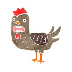 retro cartoon chicken