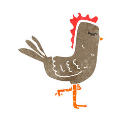 retro cartoon chicken