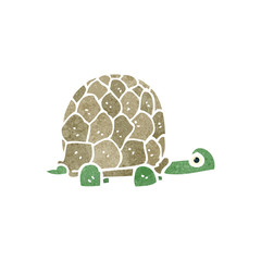 retro cartoon tortoise