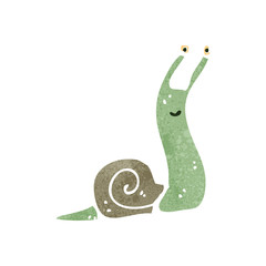 retro cartoon snail © lineartestpilot