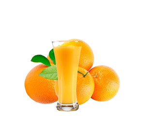 orange juice isolated