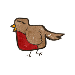 retro cartoon robin