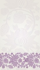 Fototapeta premium wedding card design, paisley floral pattern , India