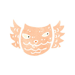 retro cartoon owl
