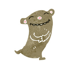 retro cartoon funny little card