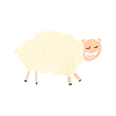 child's drawing of a sheep