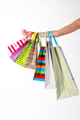 Colorful packages. Shopping.