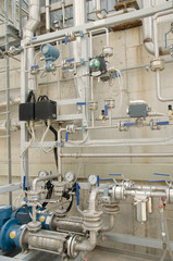 hydraulic pump equipped with automation and measuring devices