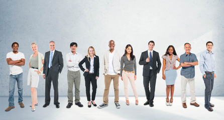 Group of Diverse Community Cheerful People Concept