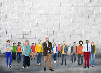 Obraz premium People Community Togetherness Corporate Team Concept