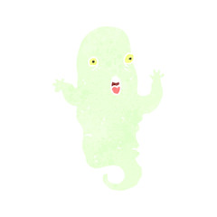 retro cartoon ghost