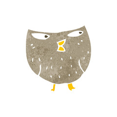 retro cartoon owl
