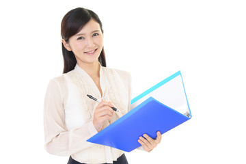 笑顔のビジネスウーマン