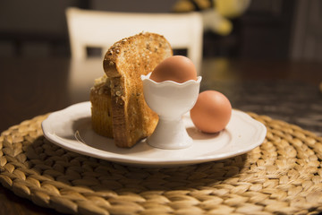 Breakfast - Boiled Egg and Toast