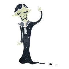 retro cartoon vampire