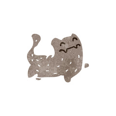 funny cat retro cartoon