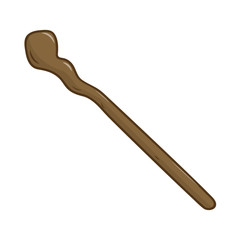 Walking stick isolated illustration