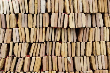 Sandstone material for building wall