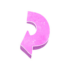 retro cartoon pink arrow