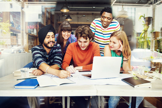 Diverse Architect People Group Working Concept