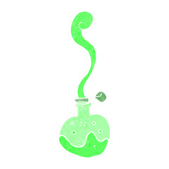 retro cartoon magic potion