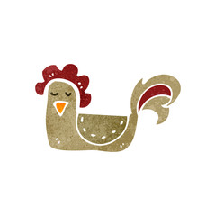retro cartoon chicken