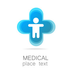 medical cross template logo