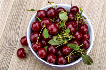 Cherry in the bowl