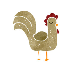 retro cartoon chicken