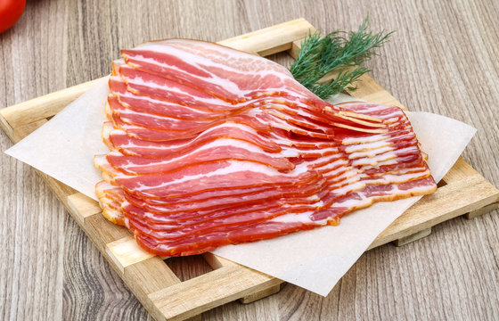 Fototapeta Sliced bacon